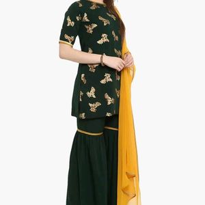 Floral Print Straight Kurta Set