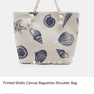 Savana New Printed Shells Tote Bag Large Spacious