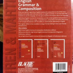 Wren And Martin English Grammar Book..... Full New.... At Just 500 Coins....