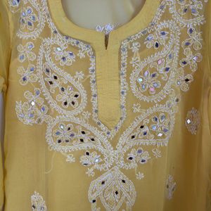 Lukhnavi work Kurti