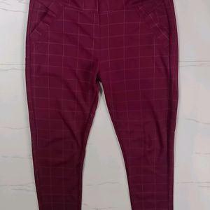 Maroon Jegging