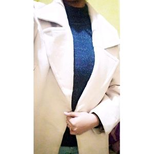 ✨OFFER✨Beige Long Coat Woolen Overcoat For Winters