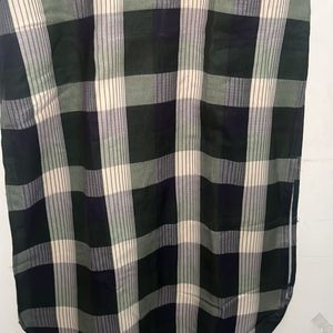 Wool Check Shirt With Pent