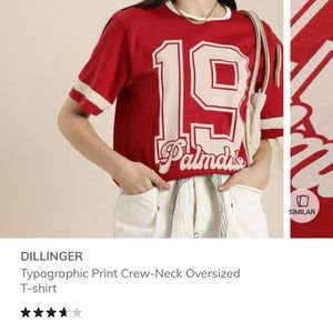 Crew Neck Oversized T-shirt Dillinger