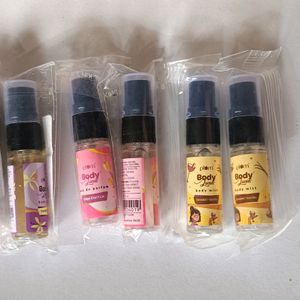 Combo Of 5 Plum Perfume & Body Mist