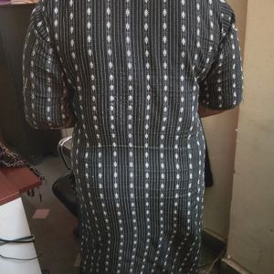 Black Dot Kurta