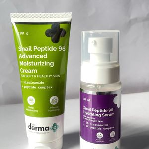 COMBO derma co snail peptide serum + moisturizer