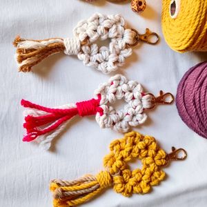 Handmade Macrame Keychains.