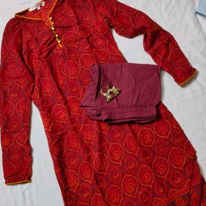 Red Kurta Set ❤️