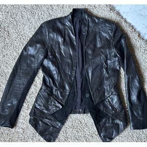 Sheepskin Leather Blazer