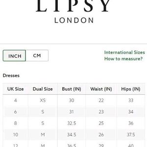 Designer Back Lipsy London Dress