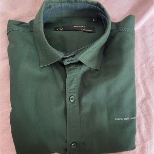 Calvin Klein Shirt Green L-size