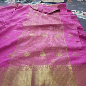 Banarasi Pink Saree