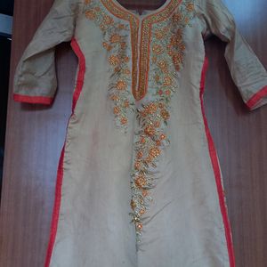 Orange Kurta Set