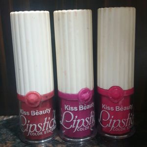 3 Lipsticks Combo Offer