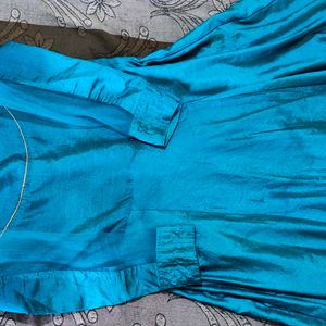 Sky Blue Partywear Dress