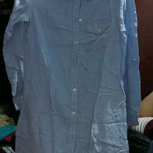 Sky Blue Long Shirt Fir Women