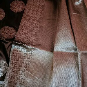 New Brown Silk Pattu Saree