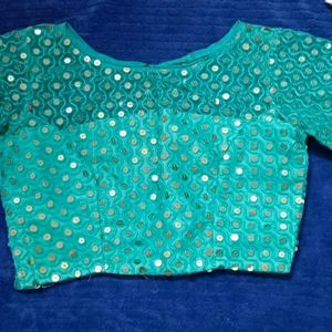 A Mirror Work Blouse-Free SIZE -Unused