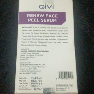 QIVI Renew Face Peel Serum