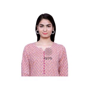 Peach Colour Long Kurti