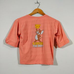 Peach Jerry Printed Tops (Women's)