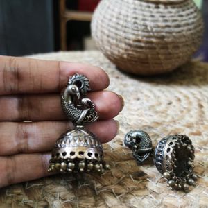 Antique Look GS Peacock Jhumka