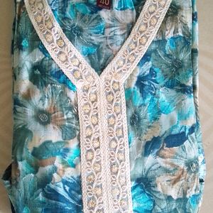 Blue Afgani Suit Set Women Nd Girls