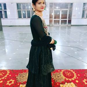 Dark Green Lehnga Dress