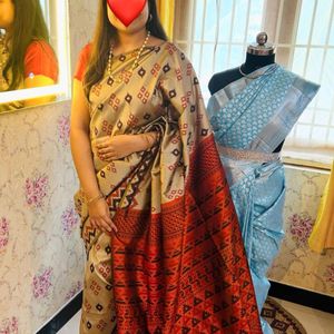Fancy Art Silk Cotton Price Per Saree - 350₹😇😻👌
