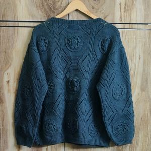 Dark Grey Designer Sweater Size-40-42