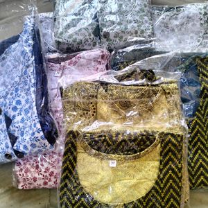 New Pure Cotton Suits With Trousers Pant Dupatta S