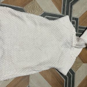 white wool sweater