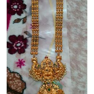 South Indian Long Laxmi Design Nackless Set