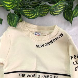 Cream Printed T-Shirt(Boy’s)
