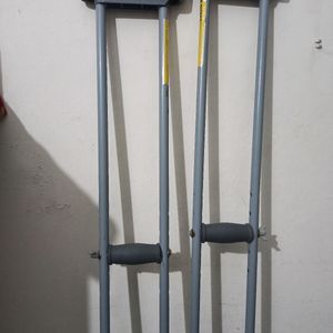 Crutches (Baisakhi) Adjustable Height, New Pair