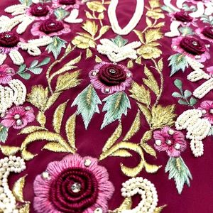 Unstitched Designer Handwork Kurta Fabric