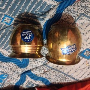 Pair Of 2 Brass Lota