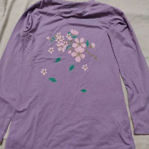 Purple Full Sleeve T Shirt