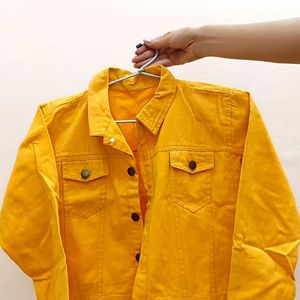 Yellow 🟡 Mustered Jacket Perfect In Winters