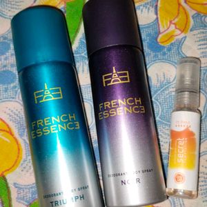 3set Perfume French Essence And Secret Temptation