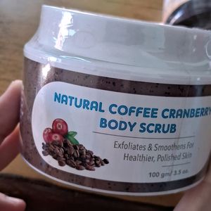 ☕️🍒 Body Scrub With Freebie Face Wash And Soap🎉