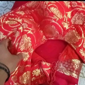 Brand New Red Saree