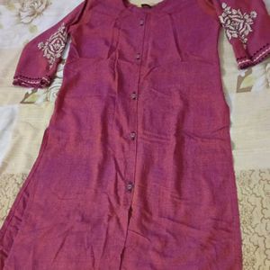 Beautiful Pink Kurti For Women