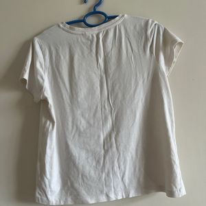 White Print Tshirt From Candies By Pantaloons