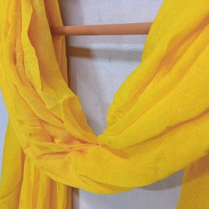 AHMADUN BRAND NEW Rayon Dupatta Yellow