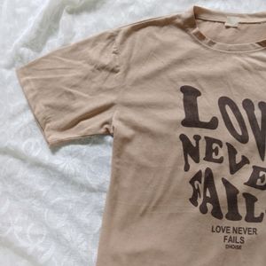 Love Never Fails Oversized Tshirt