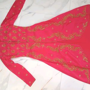 ❗Price Drop❗Gown With Pants N Banarsi Dupatta