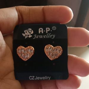 AJ Jwellery Heart Stud