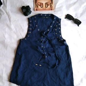 Nevy Blue Cute Top